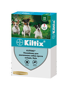 Противопаразитарный ошейник для собак от блох и клещей Килтикс 35 см Bayer Kiltix Dogs Противопаразитарный ошейник для собак от блох и клещей Килтикс 35 см Bayer Kiltix Dogs