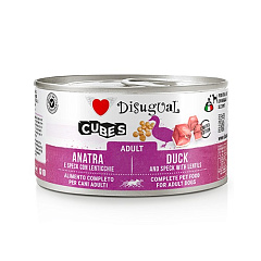 Безглютеновая консерва для собак Утка с Беконом и Чечевицей Disugual Dog Cubes 92% Adult Duck, Speck & Lentis