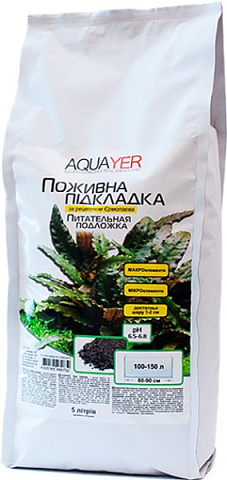 Грунтовая подкормка для интенсивного роста аквариумных растений Aquayer Питательная подложка