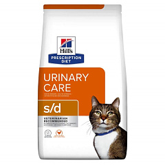 Сухий лікувальний корм з куркою для котів для розчинення струвітних каменів Hill's Prescription Diet s/d Urinary Care