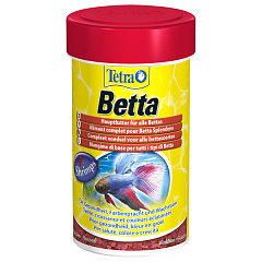 Cбалансированный корм в виде хлопьев для петушков и других лабиринтовых рыб Tetra Betta