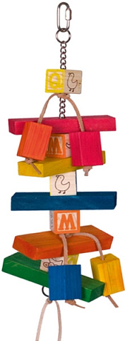 Развивающая игрушка для попугаев Подвеска-пирамидка Interactive Parrot Toy Nobby Развивающая игрушка для попугаев Подвеска-пирамидка Interactive Parrot Toy Nobby
