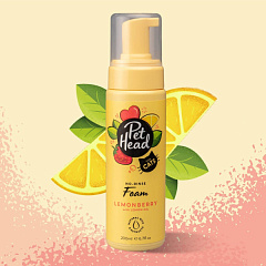 Дезодоруючий сухий шампунь для котів з ароматом полуниці та лимону Pet Head Felin' Good Cat Foam No Rinse