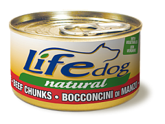 Консерва для собак Яловичина з Овочами Life Dog Natural Beef Chunks & Vegetables