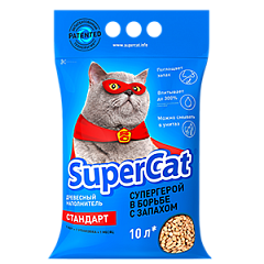 Наполнитель SuperСat стандарт, 3 кг Наполнитель SuperСat стандарт, 3 кг