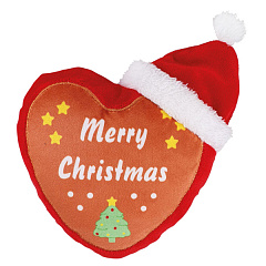 Новорічні м'які іграшки для собак Плюшеве Різдвяне Серце Heart Plush Xmas Nobby