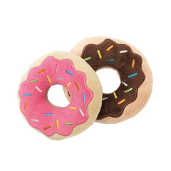 М'яка іграшка для собак Пончики з пищалкою FuzzYard Plush Food 2PK Donuts