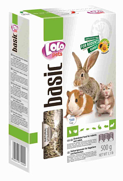 Корм для гризунів та кроликів гранульований LoLo Pets