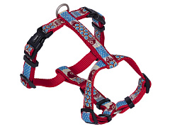 Анатомическая шлея для собак с плавной регулировкой и ярким узором Style H-shaped Harness Nobby Анатомическая шлея для собак с плавной регулировкой и ярким узором Style H-shaped Harness Nobby