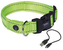 Светодиодный нейлоновый ошейник для собак, светящийся ночью Flash Mesh LED Collar Nobby Светодиодный нейлоновый ошейник для собак, светящийся ночью Flash Mesh LED Collar Nobby