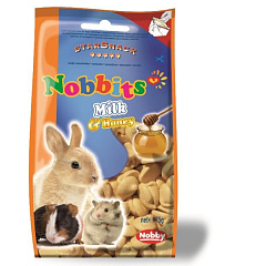 Ласощі для гризунів Дропси з Молоком та Медом Nobby StarSnack Nobbits Milk & Honey