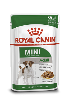 Влажный корм для собак маленьких пород в возрасте от 10 месяцев до 12 лет Royal Canin Mini Adult