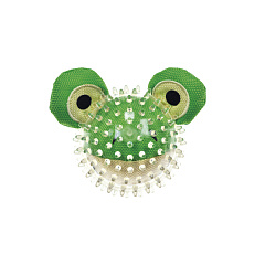 Іграшка для догляду за зубами собак Жабка з пищалкою та шипованим м'ячиком Imac 2 in 1 Dental Frog