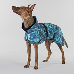 Легкий плащ-дождевик с неоновым светоотражающим эффектом для собак PAIKKA Visibility Raincoat Lite Petrol Dye Легкий плащ-дождевик с неоновым светоотражающим эффектом для собак PAIKKA Visibility Raincoat Lite Petrol Dye