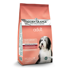 Сухой гипоалергенный корм для взрослых собак со свежим лососем и рисом Arden Grange Adult Fresh Salmon & Rice