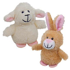 М'яка іграшка для котів Ягня та Кролик з дзвіночком та котячою м'ятою Lamb & Rabbit Plush Catnip Nobby