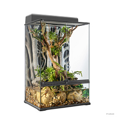 Скляний вертикальний тераріум з палюдаріумом 60 x 45 x 90 см Exo Terra Natural Terrarium Medium X-Tall PT2608