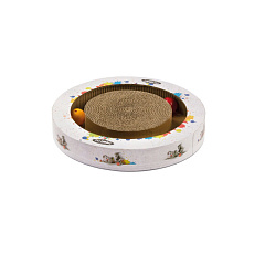 Картонная когтеточка с интерактивной игрушкой и кошачьей мятой для кошек Imac Catnip Matisse Картонная когтеточка с интерактивной игрушкой и кошачьей мятой для кошек Imac Catnip Matisse