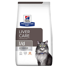 Сухий лікувальний корм з куркою для котів при захворюваннях печінки Hill's Prescription Diet l/d Liver Care