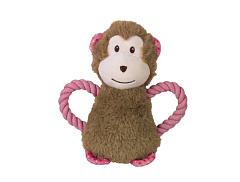 М'яка іграшка для собак Плюшева Мавпа з пищалкою для перетягування Plush Nobby