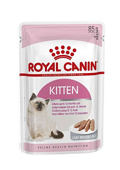 Влажный корм-пашет для котят в возрасте от 4 до 12 месяцев Royal Canin Kitten Instinctive Loaf
