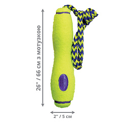 Іграшка для собак Плаваюча Палиця Дбайливий догляд за зубами KONG AirDog Fetch Stick with Rope