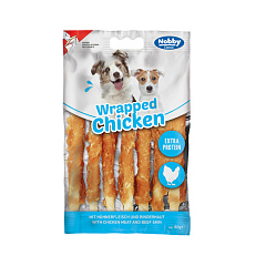 Лакомства для растворения зубного камня у собак Куриные Трубочки Nobby StarSnack Classic Extra Protein Wrapped Chicken