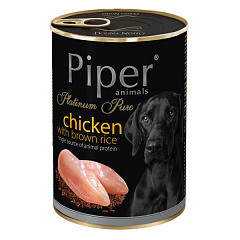 Безглютенова консерва для собак з Куркою та Коричневим Рисом Dolina Noteci Piper Platinum Pure Chicken & Brown Rice