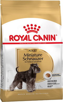 Сухой корм для собак породы Миниатюрный Шнауцер старше 10 месяцев Royal Canin Miniature Schnauzer Adult