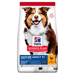 Сухий корм з куркою для зрілих собак середніх порід Hill's Science Plan Mature Adult 7+ Medium 11-25 kg Chicken Сухий корм з куркою для зрілих собак середніх порід Hill's Science Plan Mature Adult 7+ Medium 11-25 kg Chicken