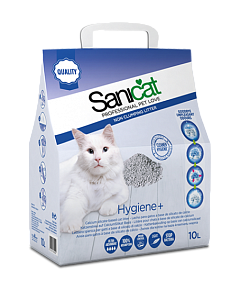 Поглинаючий гіпоалергенний наповнювач для котів, що не прилипає до лап Sanicat Hygiene Plus