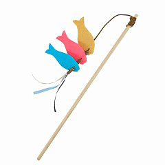 Игрушка удочка для котов Фетровые рыбки Soft Rod Nobby Игрушка удочка для котов Фетровые рыбки Soft Rod Nobby