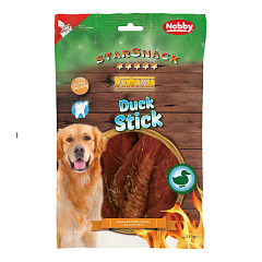 Протеїнові ласощі для чистки зубів собак В'ялена Качка Nobby StarSnack Extra Protein Dental BBQ Duck Stick