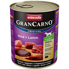 Консерва для дорослих собак з яловичиною та ягнятком Animonda Gran Carno Original Adult