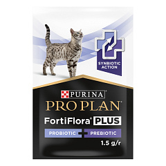 Синбиотическая добавка для поддержания здоровья кишечника котов Purina Pro Plan FortiFlora Plus Feline Probiotic & Prebiotic
