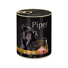 Консерва для собак з Курячими Серцями та Коричневим Рисом Dolina Noteci Piper Animals Chicken Hearts & Brown Rice