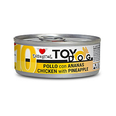 Беззернова консерва для собак маленьких порід Паштет з Курки та Ананаса Disugual TOYDog MonoProtein 92% Chicken & Pineapple Беззернова консерва для собак маленьких порід Паштет з Курки та Ананаса Disugual TOYDog MonoProtein 92% Chicken & Pineapple