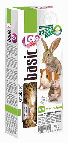 Ласощі для гризунів та кроликів йогурт та кульбаба LoLo Pets Smakers