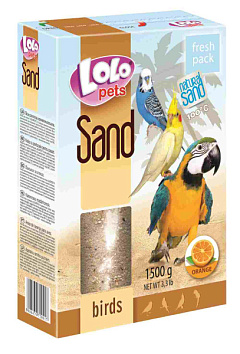 Апельсиновий пісок для птахів LoLo Pets