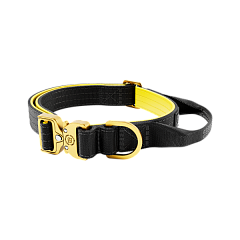 Тонкий тактичний нашийник для цуценят та маленьких собак BullyBillows Lighter Combat Collar Handle 2.5 cm