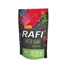 Беззерновой влажный корм для собак с Дичью, Голубикой и Клюквой Dolina Noteci Rafi Grain Free Adult Game