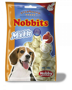 Лакомства для собак Молочные Дропсы Nobby StarSnack Nobbits Milk