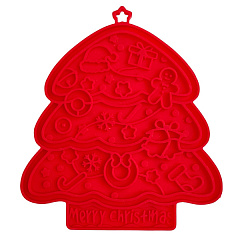 Новогодний коврик для вылизывания Елочка для собак и котов Christmas Tree Leak Mat Xmas Nobby