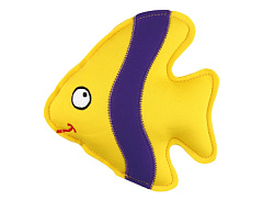 Плаваюча іграшка для маленьких собак Жовта Рибка із пищалкою Scalaria Swimming Nobby