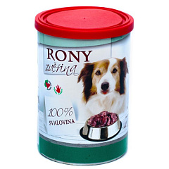 Консервированное мясо для собак с высокой энергетической ценностью Оленина FALCO RONY Dog 100% Meat Venison